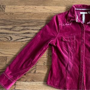 Andrew & Go red corduroy jacket